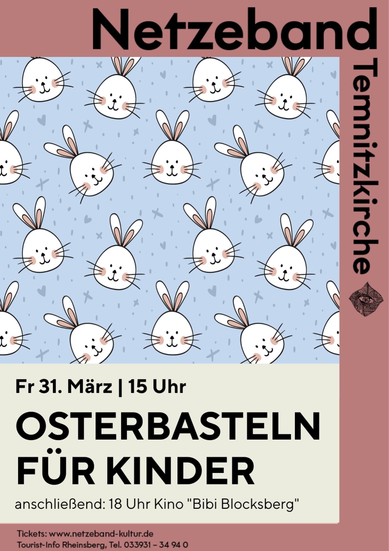 Plakat fürs Osterbasteln