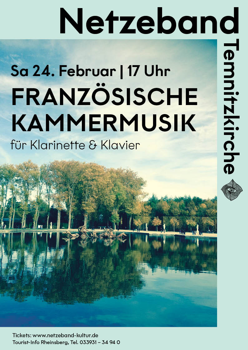 Plakat für das Konzert FRANZÖSISCHE KAMMERMUSIK