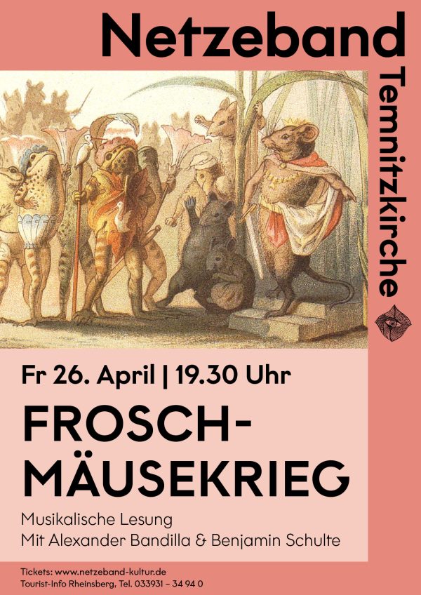 Plakat Froschmäusekönig